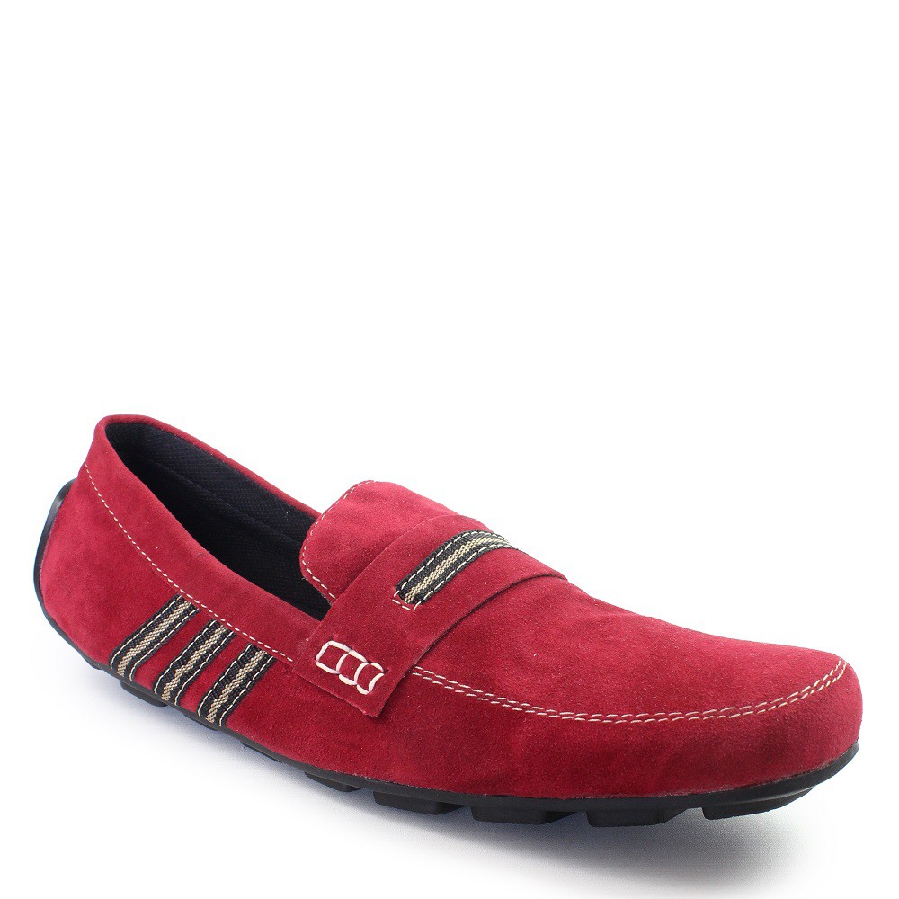 CUCI GUDANG!! Sepatu Slop Pria Adidas UNO Merah Kasual Slip On Gaya Pria Slop Fashion Cowok Terbaru