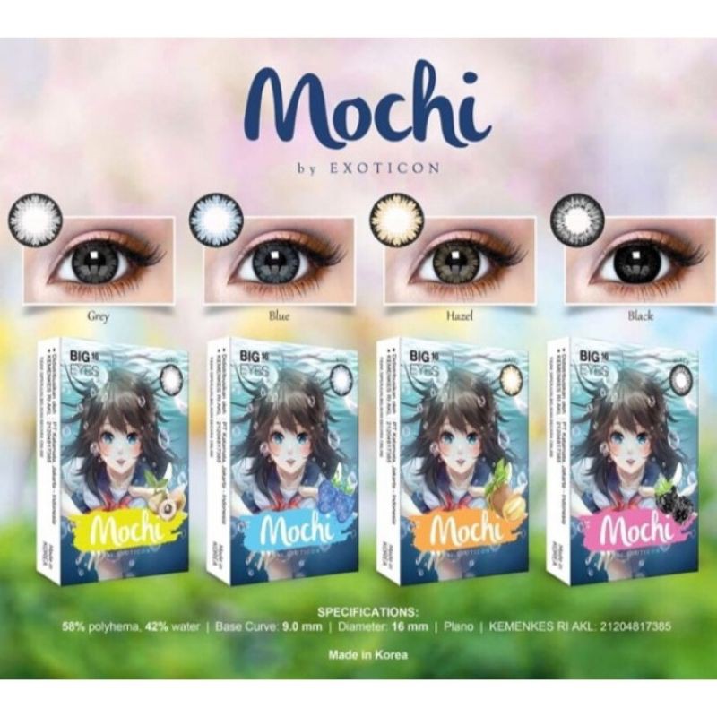 {BISA COD} SOFTLENS X2 MOCHI BY EXOTICON NORMAL &amp; MINUS -0.50 SD -3.00