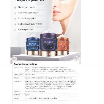 7.7 HARGA GROSIR BREYLEE Eye Cream Vitamin C Whitening Hyaluronic Acid Moisturizing Retinol Anti-Agi
