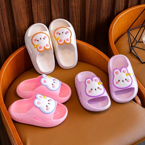 PROMO 12.12 PUNCAK Okaybaby B122 Sandal Slop Rabbit Import Anak Perempuan Karakter Lucu Bahan Karet Bagus Nyaman DI Pakai Termurah Sepatu Sendal Fahion Terbaru Kekinian