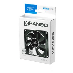 Fan deepcool xfan 8cm black with hydro bearing 1800rpm