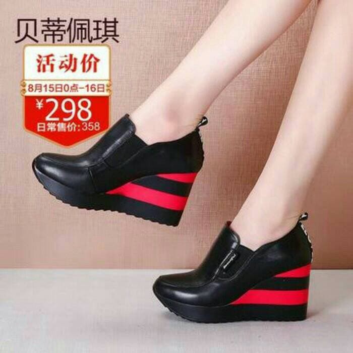 Boots wanita Ankle Boots Bowling Tanpa Tali Putih Hitam Hitam Merah