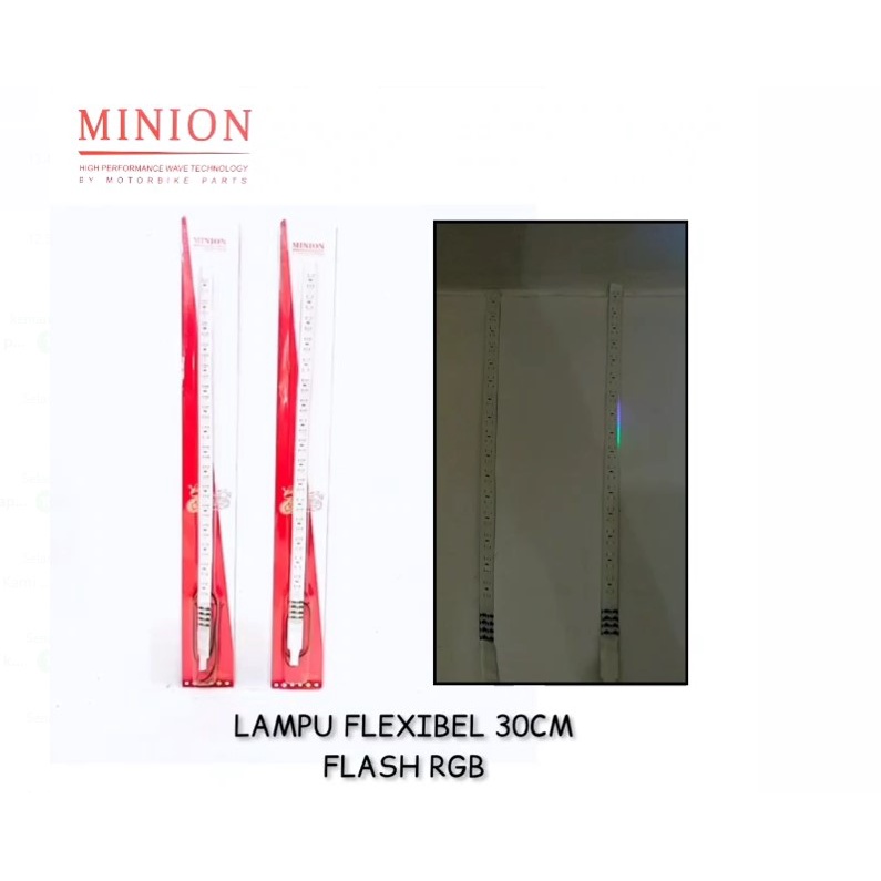 lampu fleksible flaxible lamp  flash rgb 30 cm