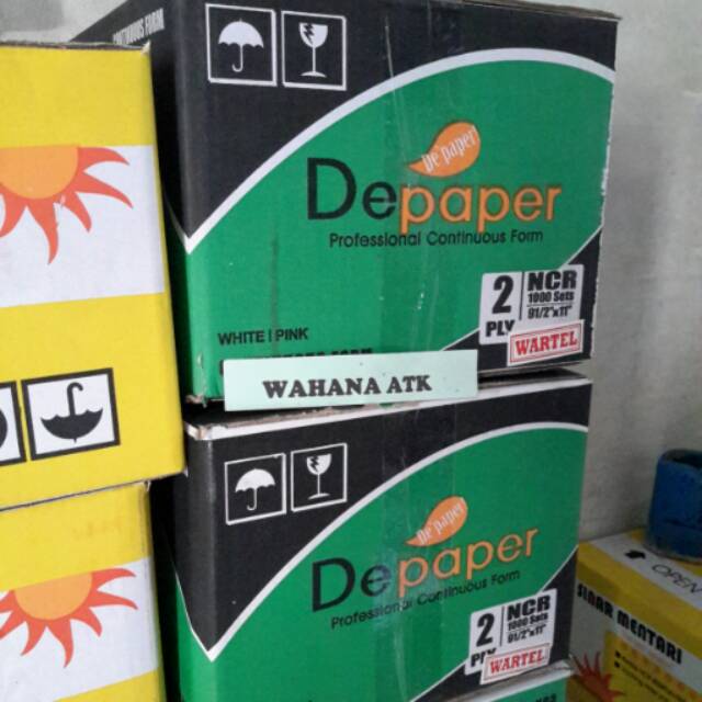 

Continuous form depaper wartel 2 ply (ukuran 9,5":2 × 11":2)