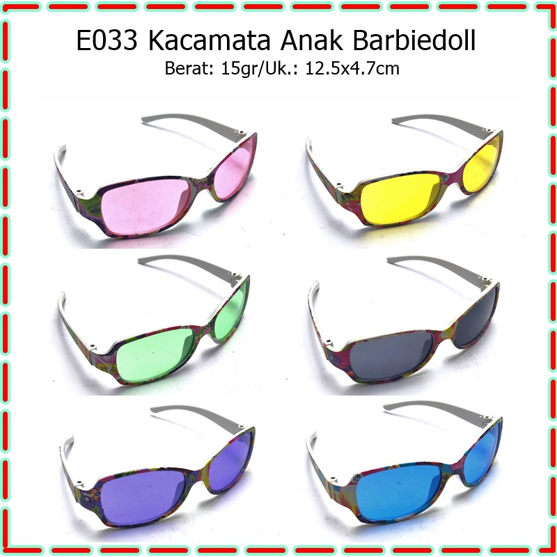 E033 Kacamata Fashion Anak - Barbiedoll