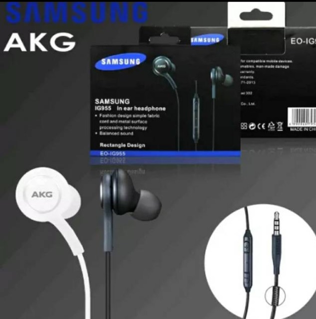 headset samsung s8 / s8+ handsfree earphone + design by AKG