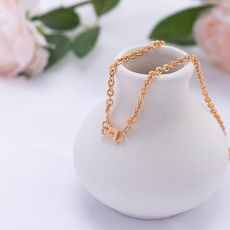 kalung nori lapis emas 18karat.Asli tidak karatan