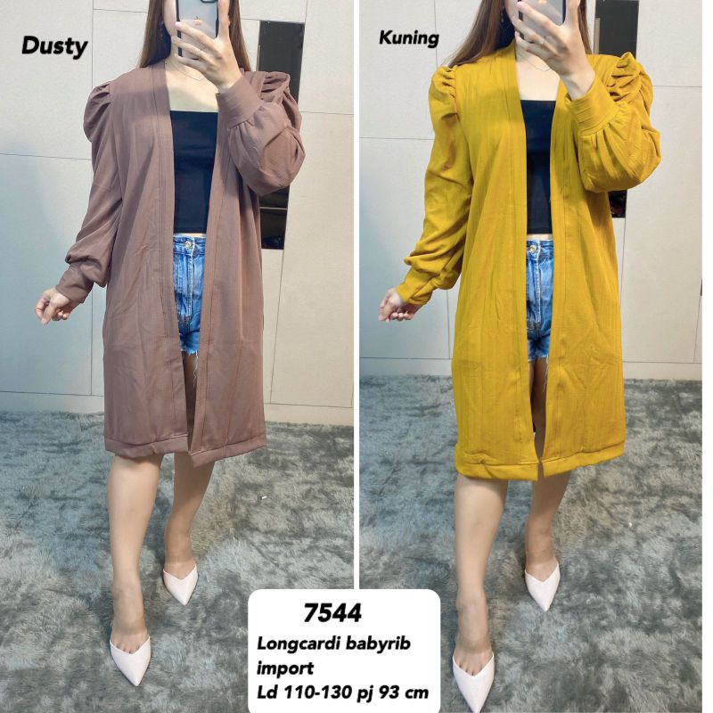 LONG BLAZER KAOS BANGKOK BLAZER WANITA OUTER LONG COAT BLAZER MURAH VV 75444