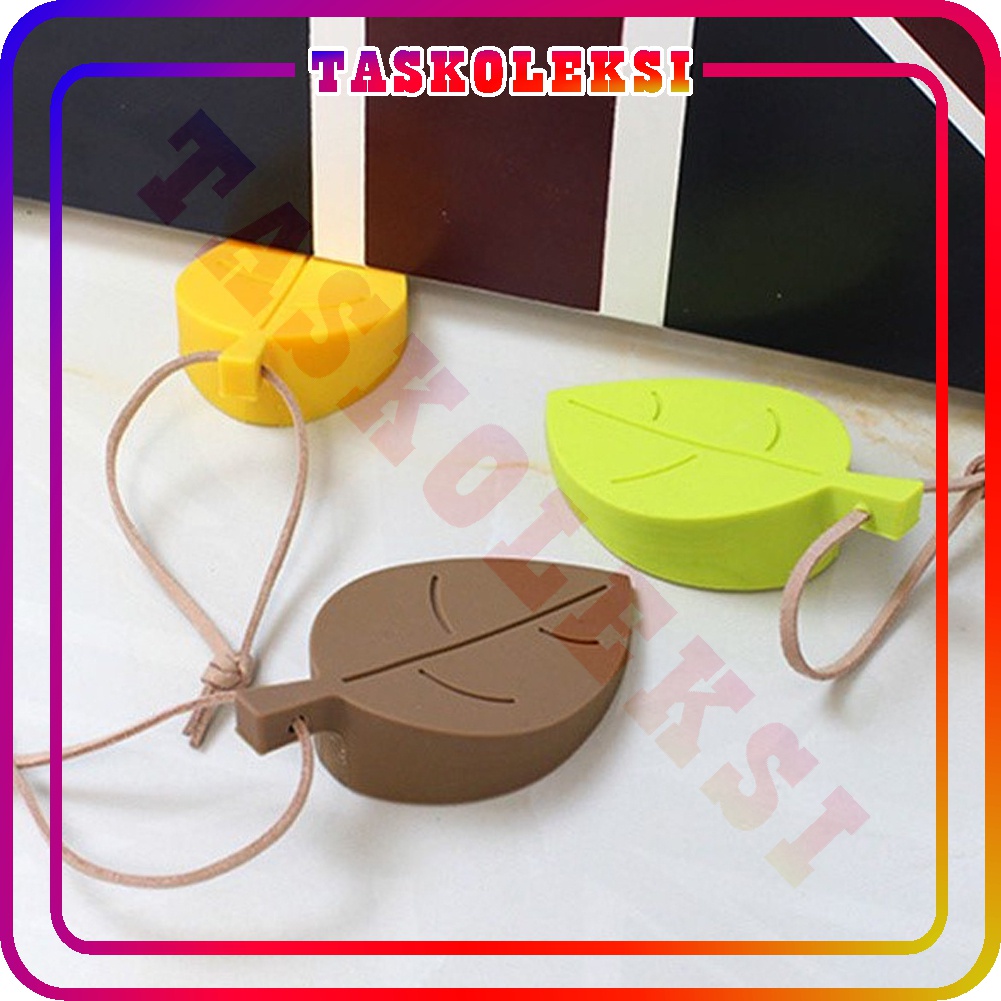 ☛TK☚ Door Stopper Pengganjal Alat Penahan Pintu Ganjalan Ganjal Bentuk Daun R644