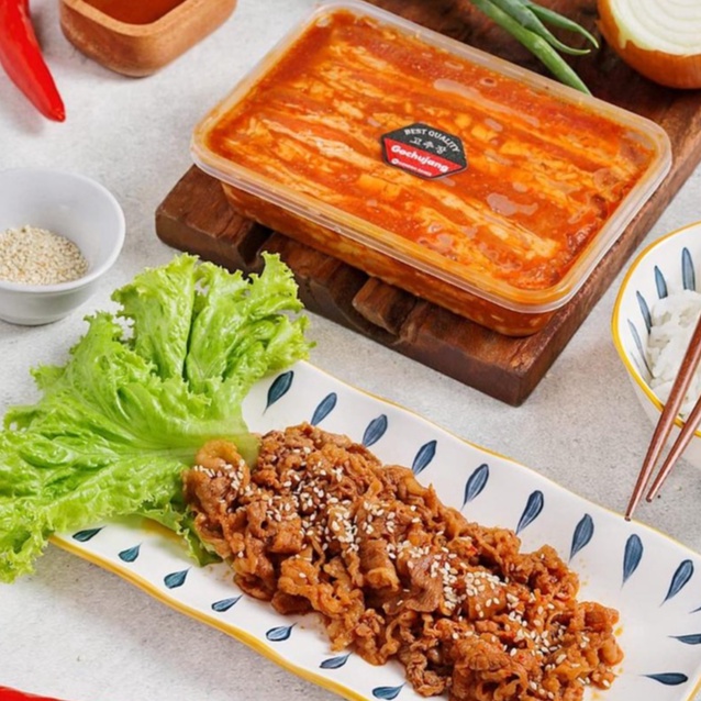 

Daging Sapi Slice Tipis Berbumbu Saos Korea Siap Panggang 500 Gram