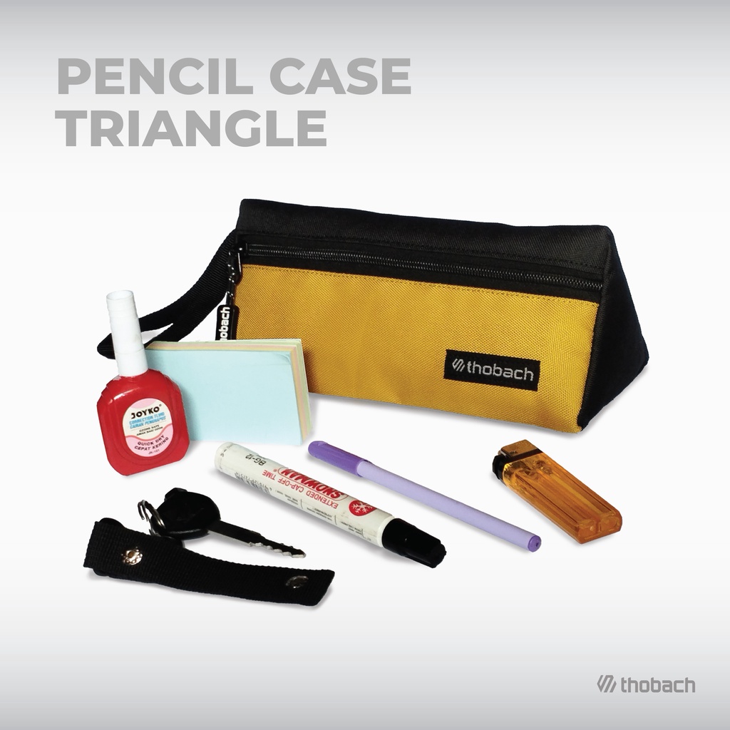 THOBACH-PENCIL CASE TRIANGLE PRIA WANITA TEMPAT ATK THOBACH