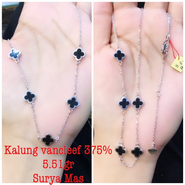 Kalung vancleef emas 375%