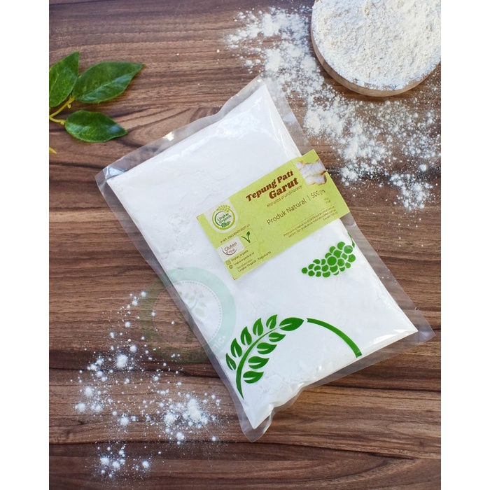 

PROMO [COD] LINGKAR ORGANIK - TEPUNG PATI GARUT - ARROWROOT POWDER 500GR