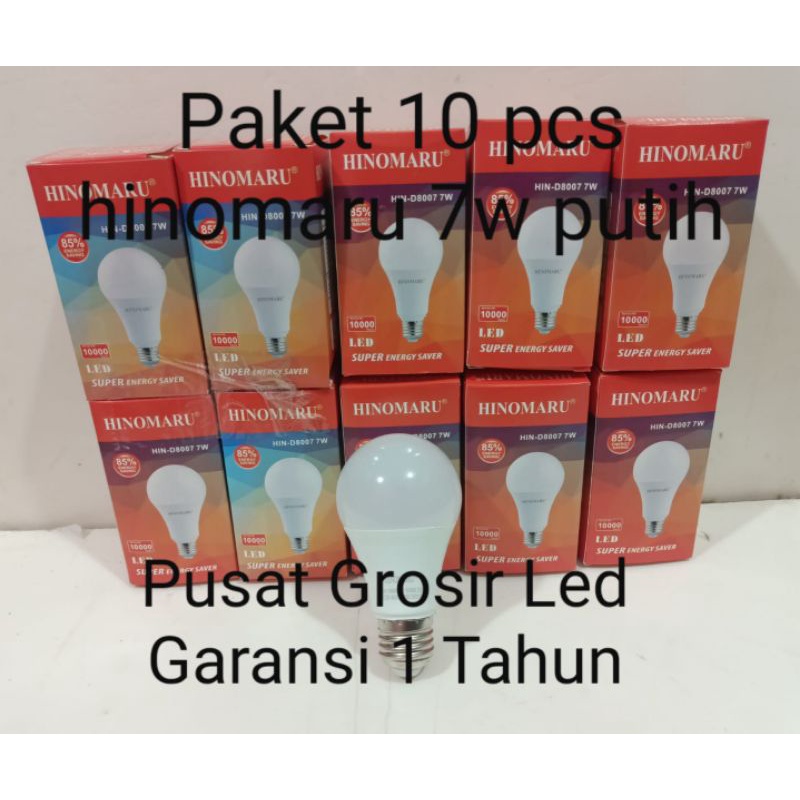 Paket 10 pcs Lampu Led Hinomaru 7 watt 7w