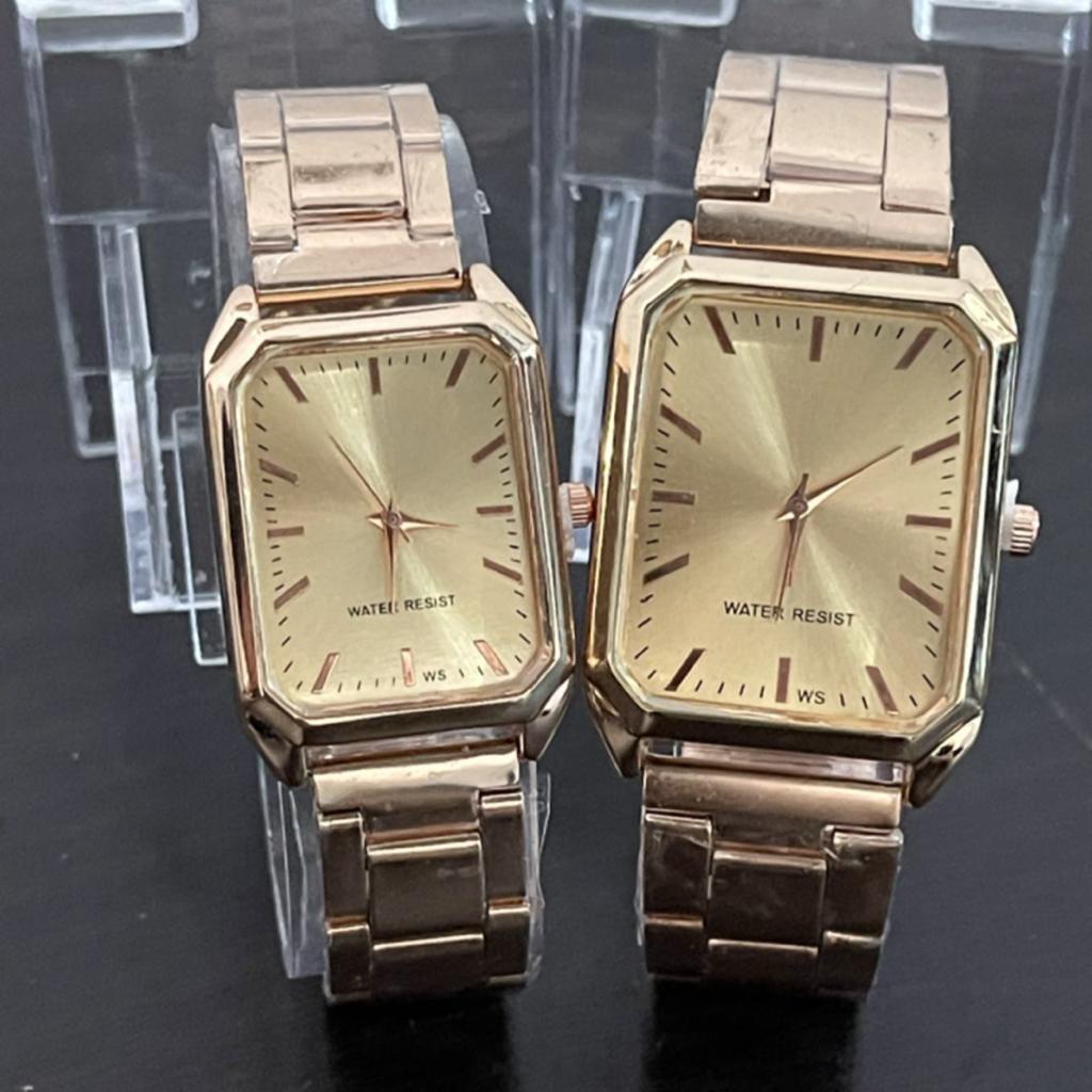 (KW) JAM TANGAN COUPLE RANTAI MURAH STAINLIS STEEL CS-18