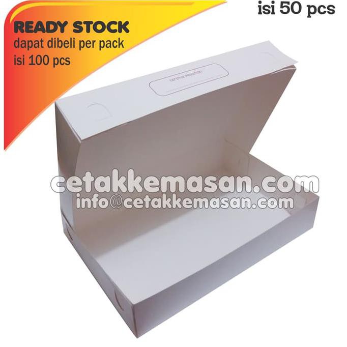 

R646T75R-Sale- Dus Box Kemasan Roti Kue Donat Uk 27 X 18,5 X 5,5 Cm Foodgrade