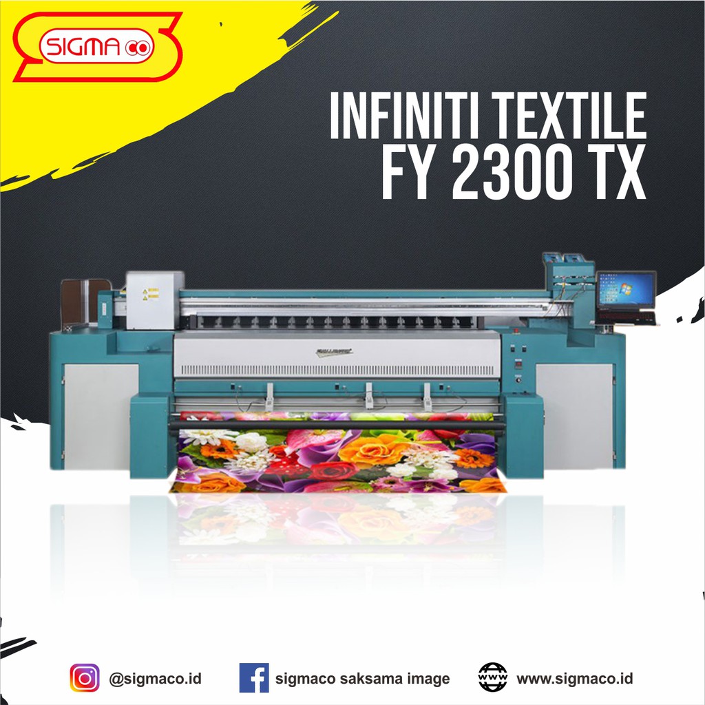 Jual Mesin Textile Printer Printing Kain Infiniti Fy 2300 Tx Shopee Indonesia