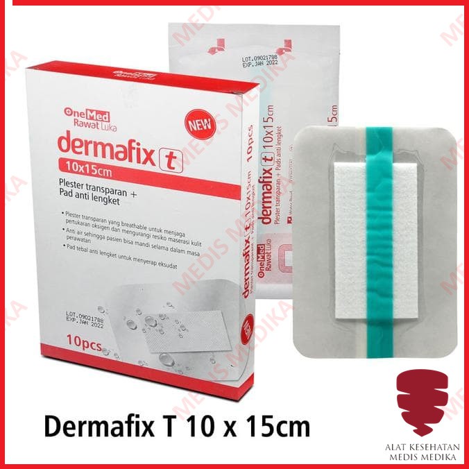 Dermafix T Onemed Alat Pertolongan Plaster Transparan Peralatan P3K Plester Luka Sesar Anti Air Bening