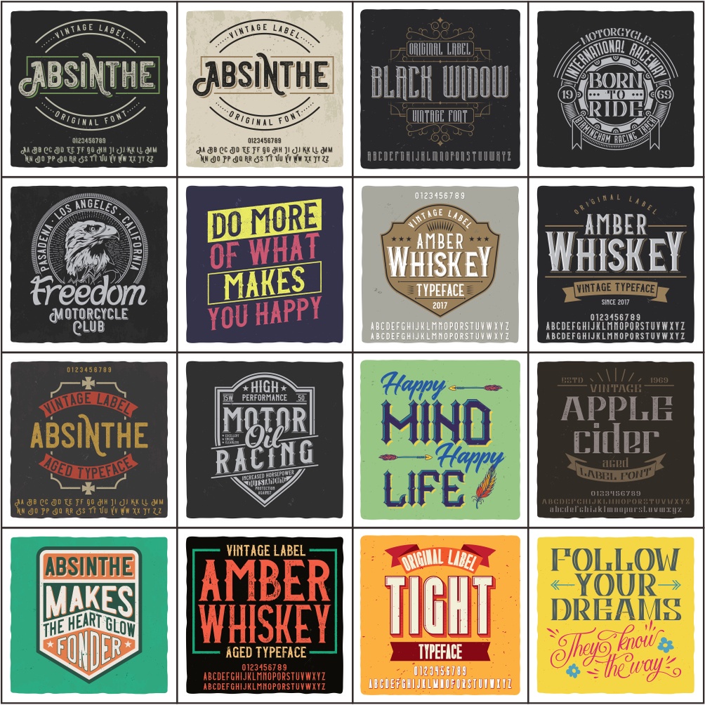 Vintage Fonts Bundle