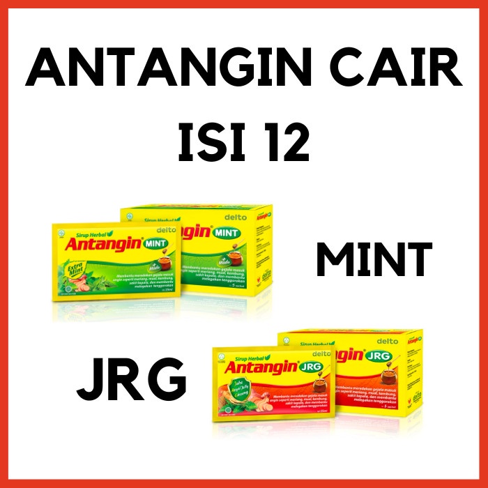 Antangin Cair Original Isi 12 Sachet Antangin JRG CairMasuk Angin