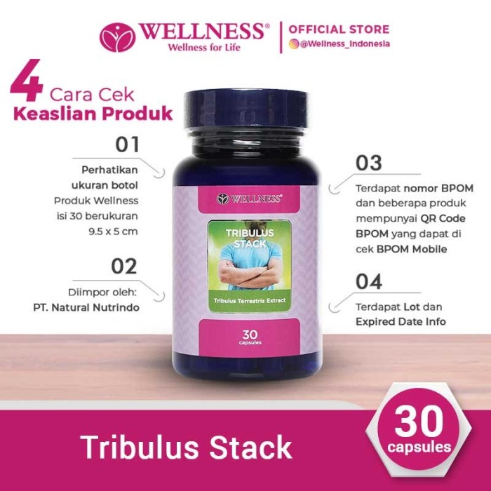 Wellness Tribulus Stack 30 Capsules