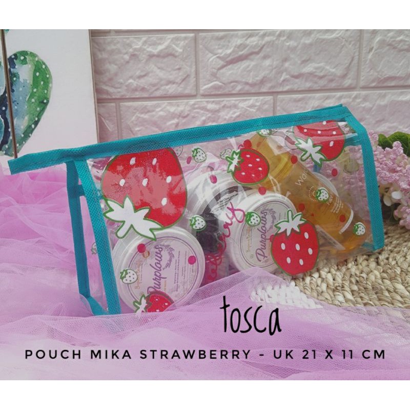 ( GROSIR) POUCH MIKA KOSMETIK MOTIF / TEMPAT PENCIL MIKA /POUCH MIKA SERBGUNA