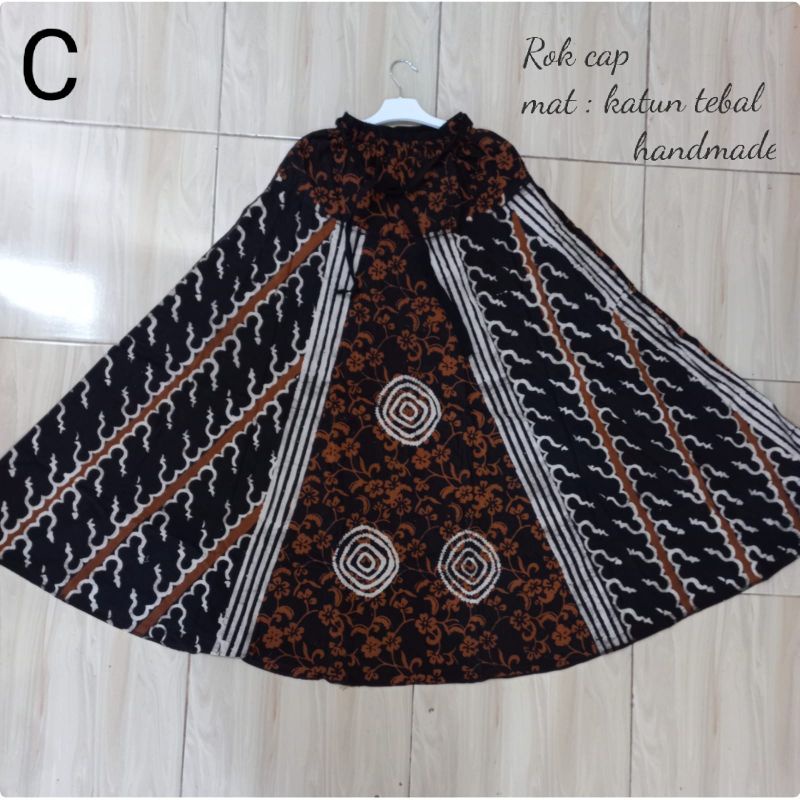 Rok Cap Klok Batik Modern Payung Seling Fashion Wanita Longskirt