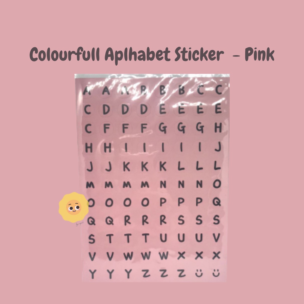 

Colourfull Alphabet Sticker