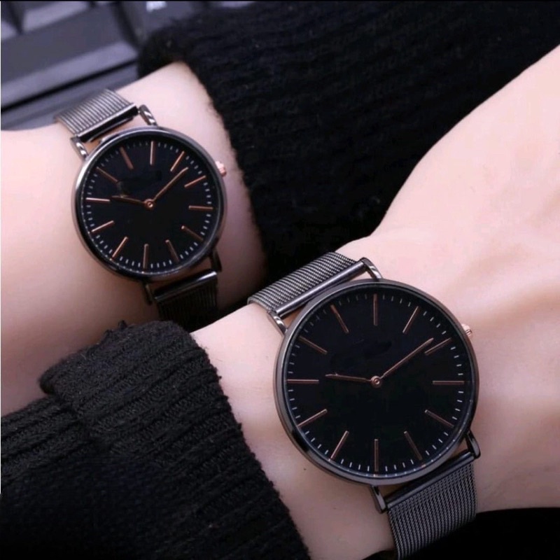 DGS_ JAM TANGAN COUPLE FASHION CLASSIC STRAP RANTAI PASIR PREMIUM