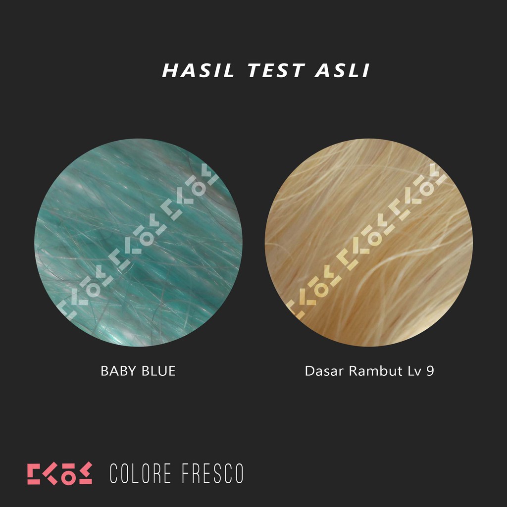 COLORE FRESCO - BABY BLUE color cream cat pewarna rambut pastel blue