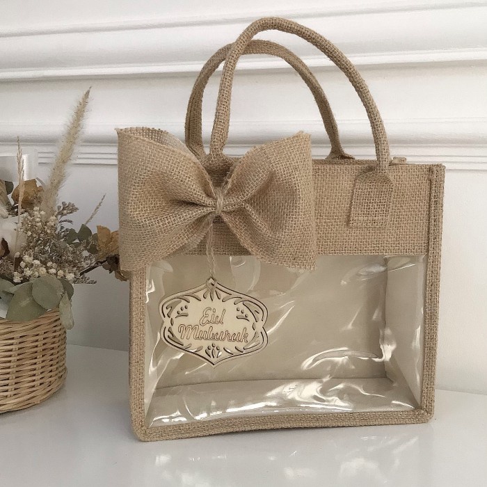 

Jute bag goni burlap hampers lebaran idul fitri - BARU