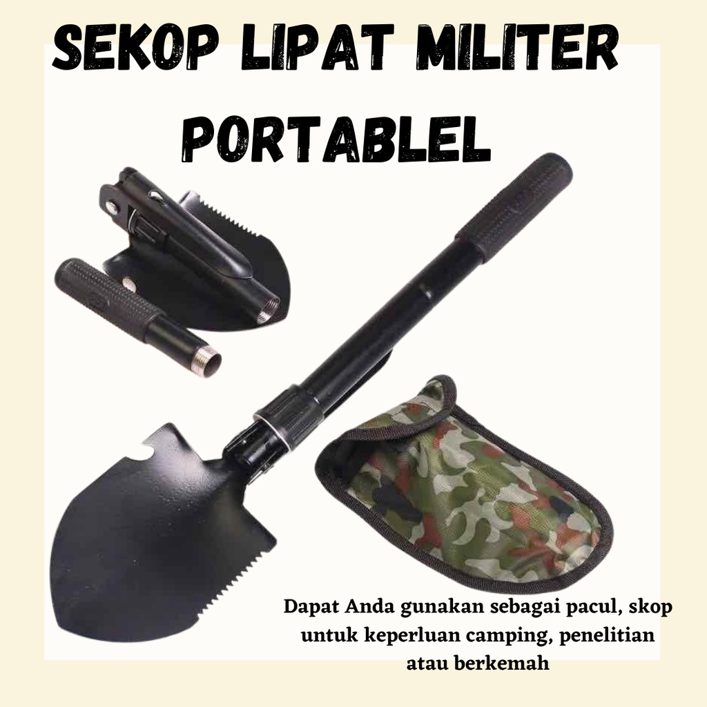 BEST SELLER!! Pacul Lipat Militer Portablel Survival Tools / Sekop Lipat Militer Portablel