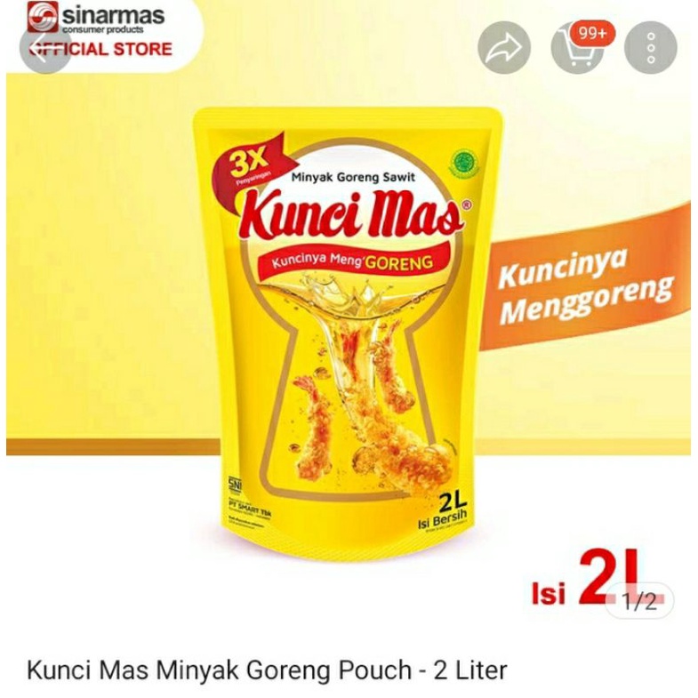 

minyak goreng kunci mas 2 liter full