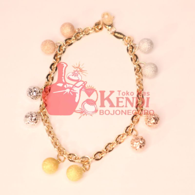 Bracelet Gelang Rantai emas UBS gold Dior Candy Pasir & Selep Cukit 3 colours