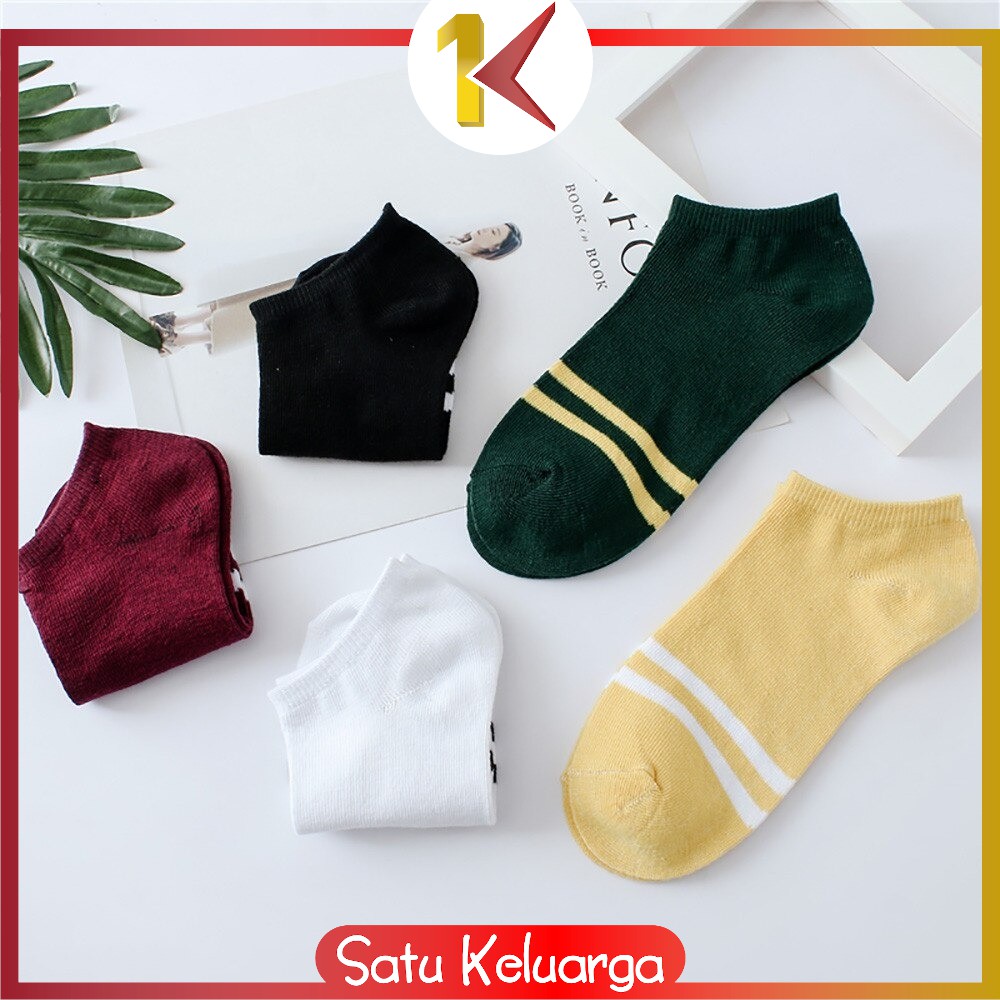 SK-P51-P54 Kaos Kaki Pendek Dewasa / Kaos Kaki Semata Kaki / Kaos Kaki Ankle Motif / Short Socks-8