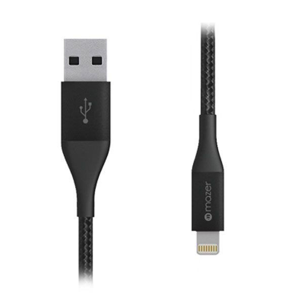 Mazer - Premium Nylon Lightning Cable 2.0M/3.1A - Grey