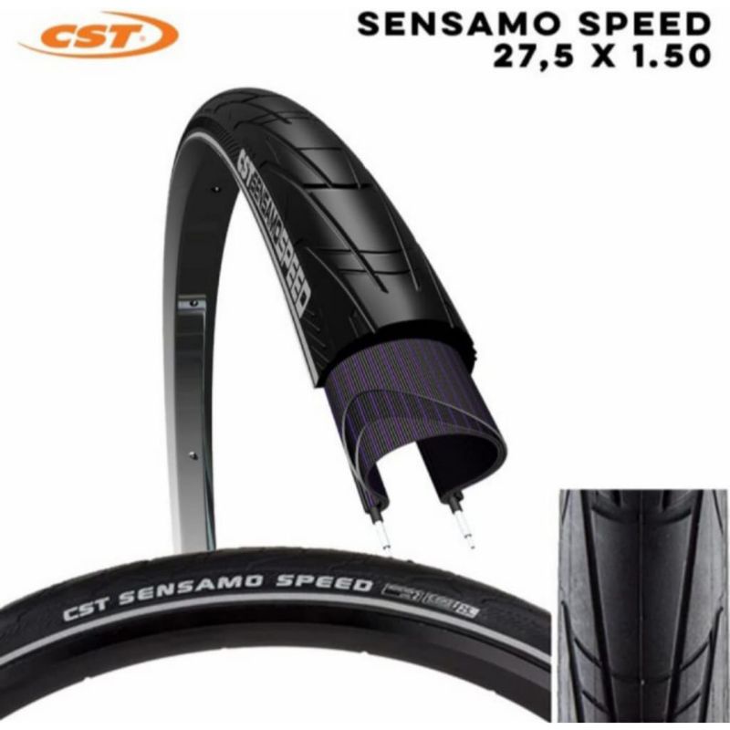 BAN LUAR CST SENSAMO SPEED 27.5 x 1.50 WIRE