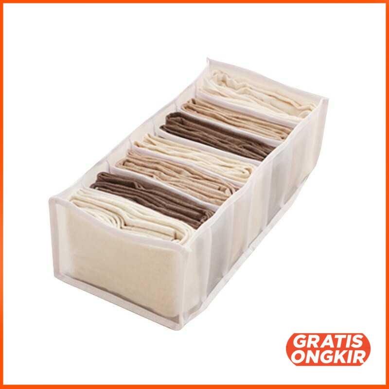 Kotak Sekat Pembatas Pakaian Leggings Box 7 Grid - M1468