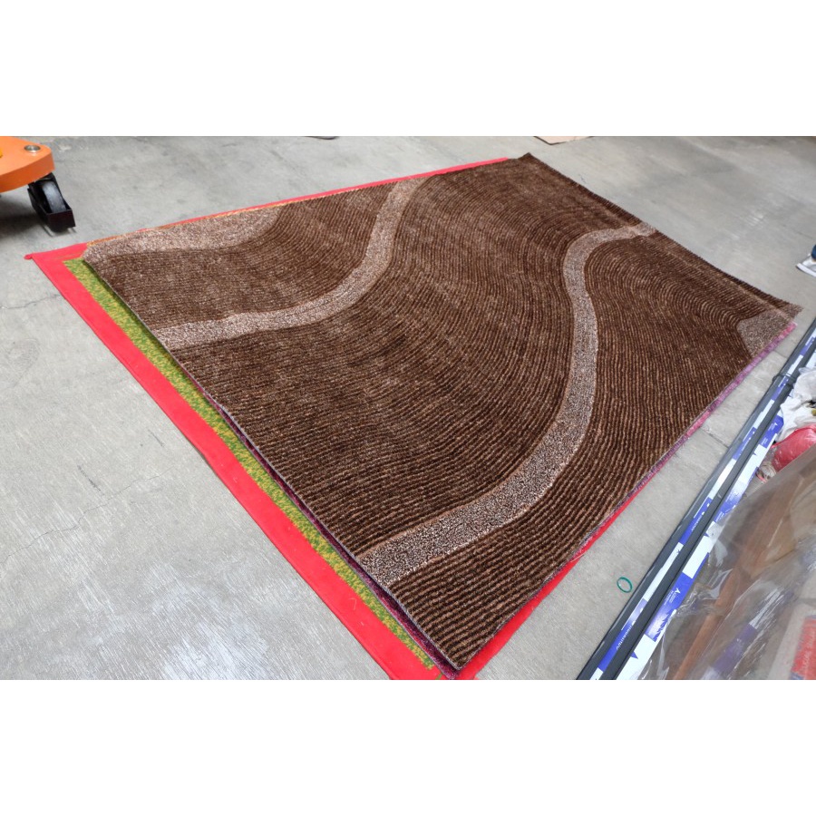 KARPET BULU ALICE SHAGGY 4D RUG 200x300 BROWN 2-2