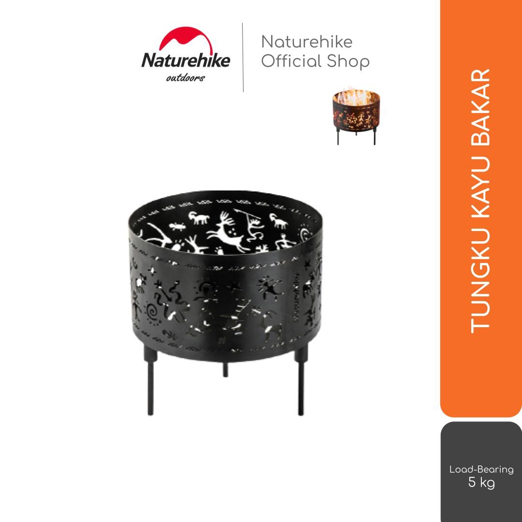 FIRE PIT / GRILL / BBQ TUNGKU KAYU BAKAR CAMPING NATUREHIKE NH21JJ102