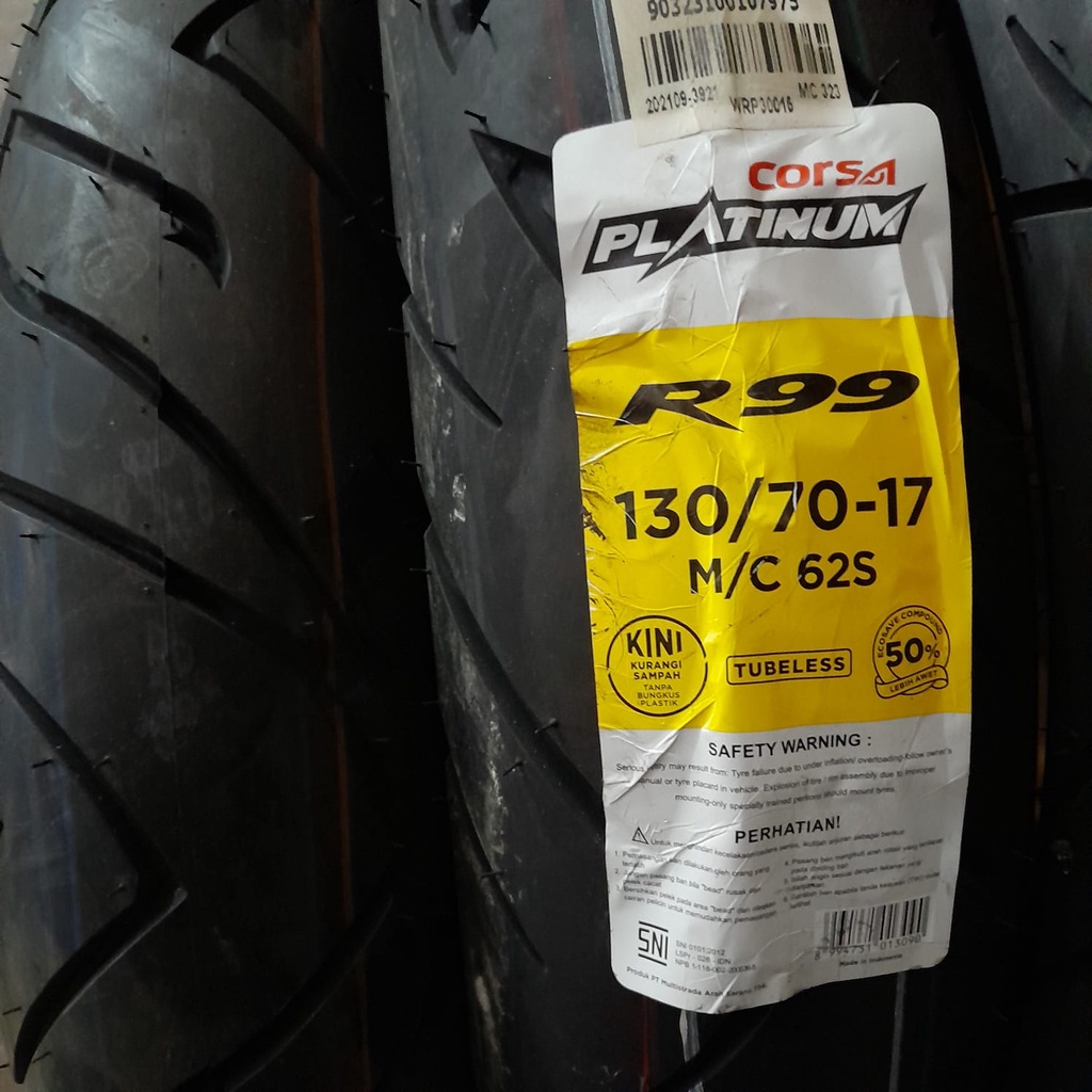 Ban motor sport Corsa R99 130 70 17 Platinum tubeless