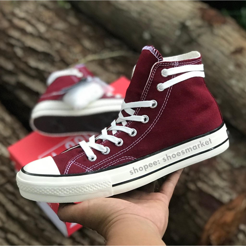 SEPATU CONVERSE 70S HIGH MAROON ALL STAR CHUCK TAYLOR OBRAL MURAH