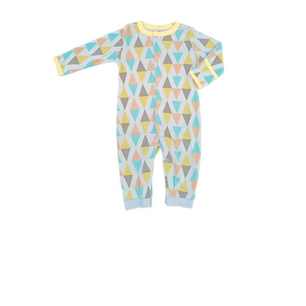 BABY K2 - Sleepsuit Buka Kaki Premium si 3 Pcs Motif Awan