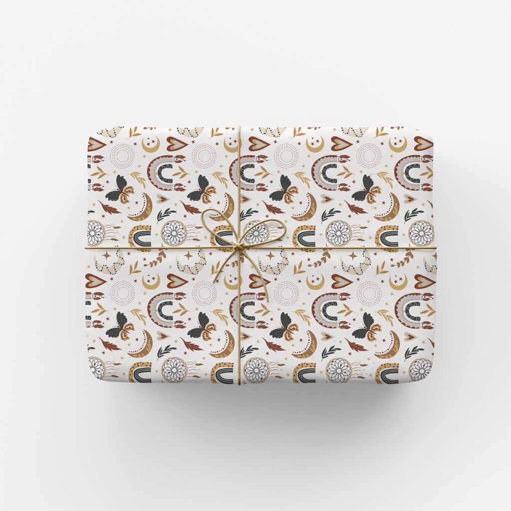 

Bukuqu KK025 Kertas Kado Boho - Pembungkus Kado - Wrapping paper