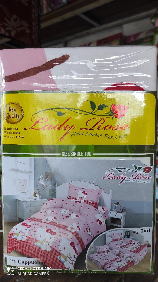 Sprei Lady Rose 100x200 - Single 100 Anak Anak Dewasa Motif Lucu Grosir Murah Sleepwell  Sp100ldr