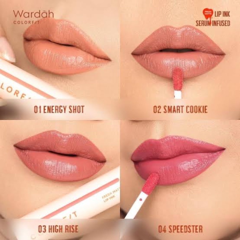 lip inked lebih tahan || wardah colorfit fresh lip ink serum || lip + serum