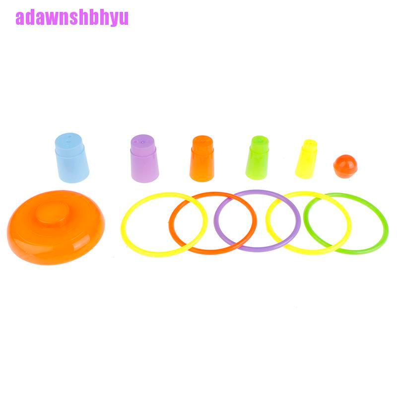 (adawnshbhyu) Mainan Ring Toss Bahan Plastik Untuk Taman / Outdoor