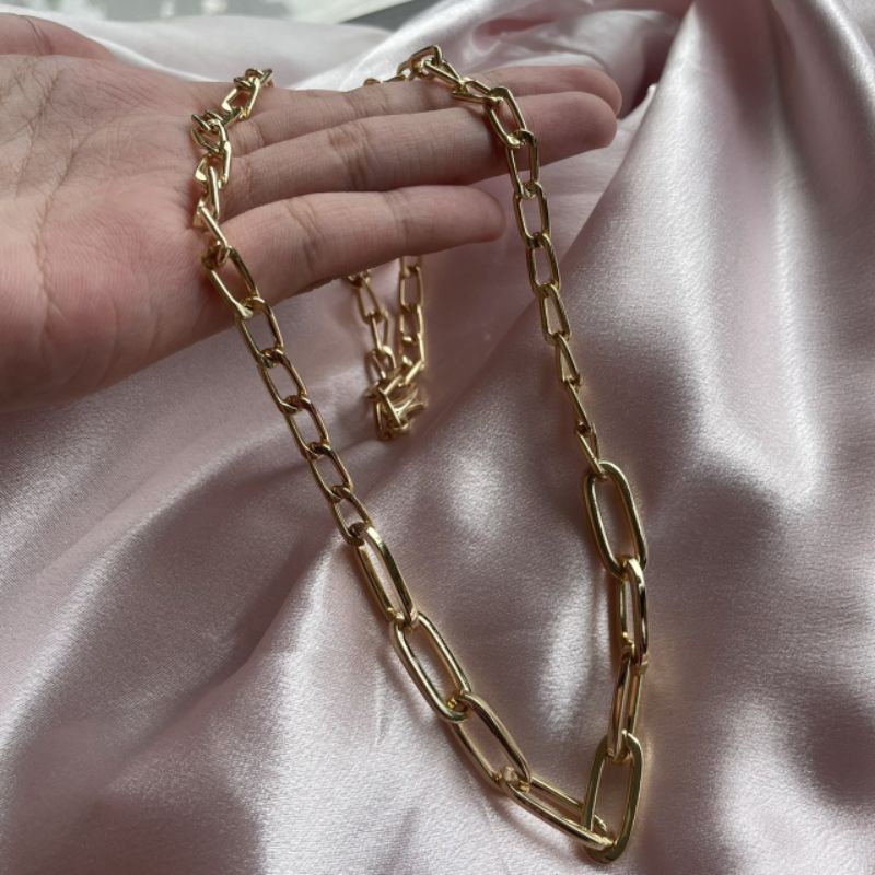 Melisa Necklace/ kalung panjang bahan tahan karat bisa untuk Hijabers