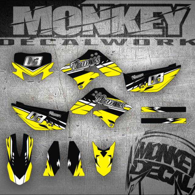 DECAL KLX LAMA DEKAL STICKER SIMPLE