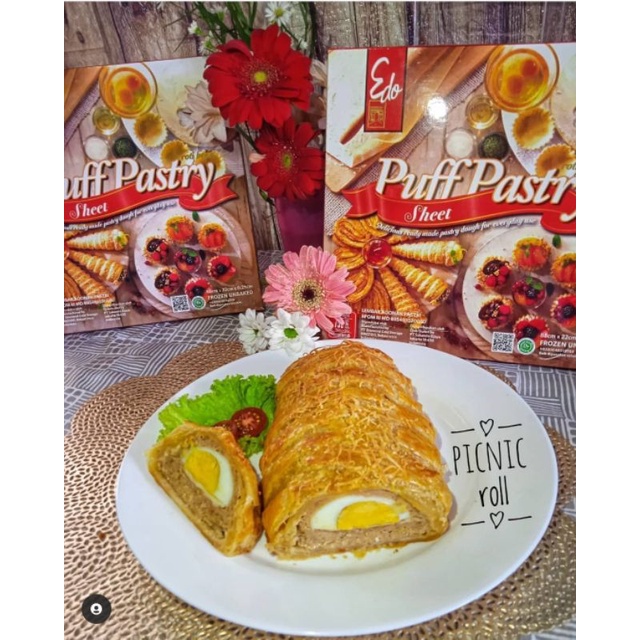 Puff Pastry Edo Kulit Sheet Zuppa Soup Adonan Roti Frozen Beku Instan Instant